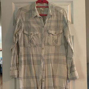 Wilfred Free long plaid shirt